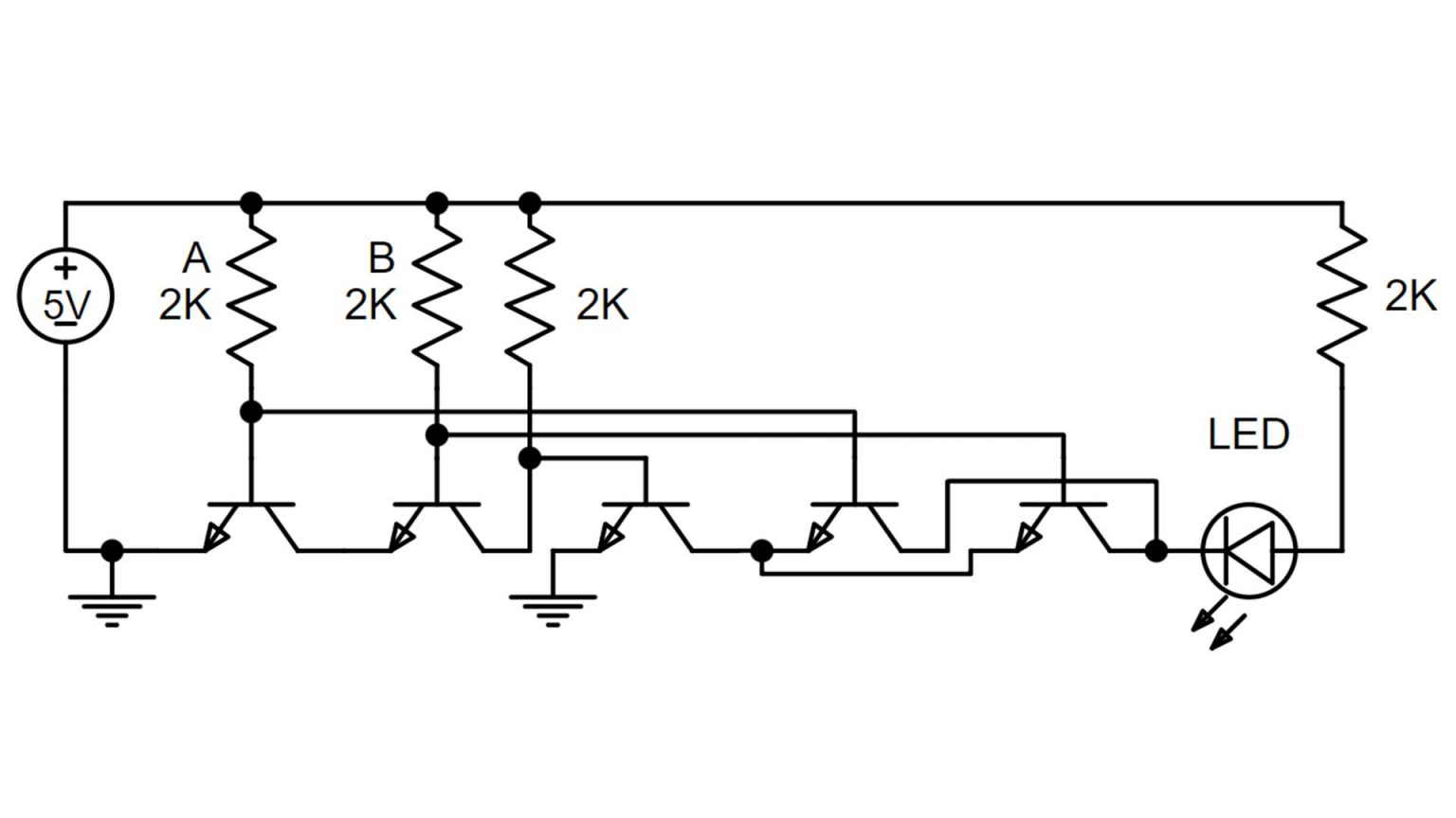 XOR Gate, Exclusive OR Gate | Built with Transistors