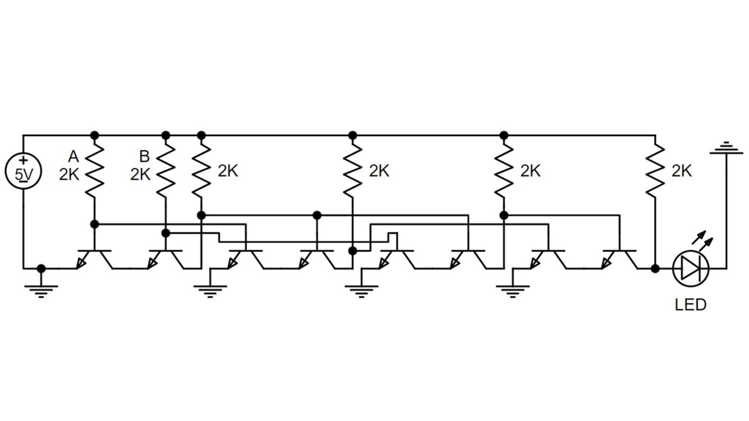 Xor Gate Exclusive Or Gate Built With Transistors