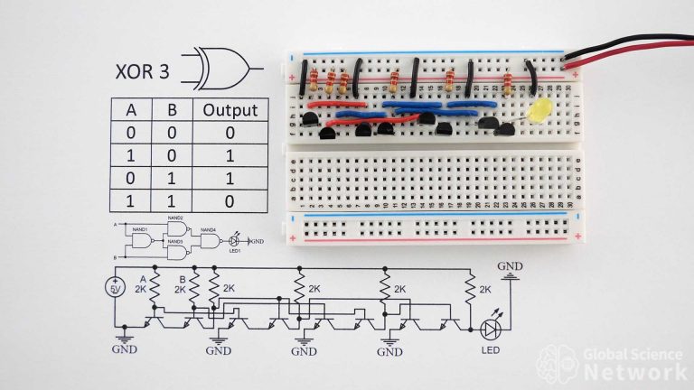 XOR Gate, Exclusive OR Gate | Built with Transistors